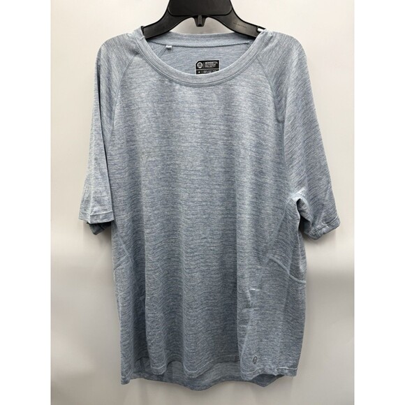 Mondetta Outdoor Project Blue Short Sleeve Activewear T-Shirt Mens M Golf Walk - Picture 1 of 7